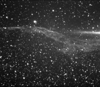 Part of veil Nebula in Cygnus B&W